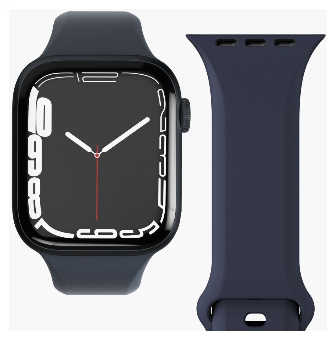 Classic Band 2 Armband Apple Watch 42 / 44 / 45 / 49 mm  (Navy) 