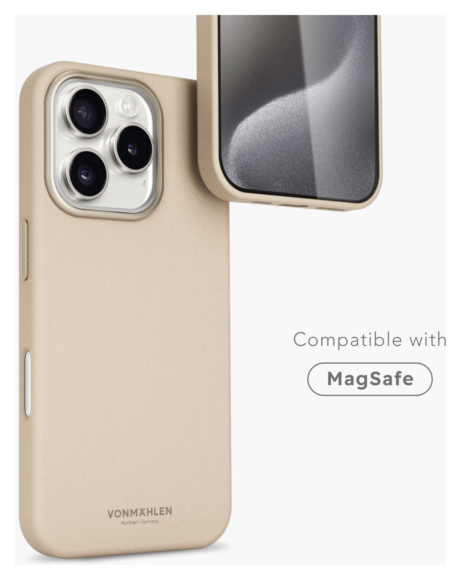 Like Leather Case Cover für Apple iPhone 16 Pro  (Cremefarben) 