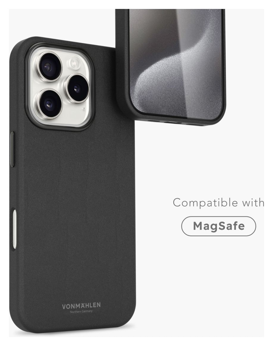 Like Leather Case Cover für Apple iPhone 16 Pro  (Schwarz) 