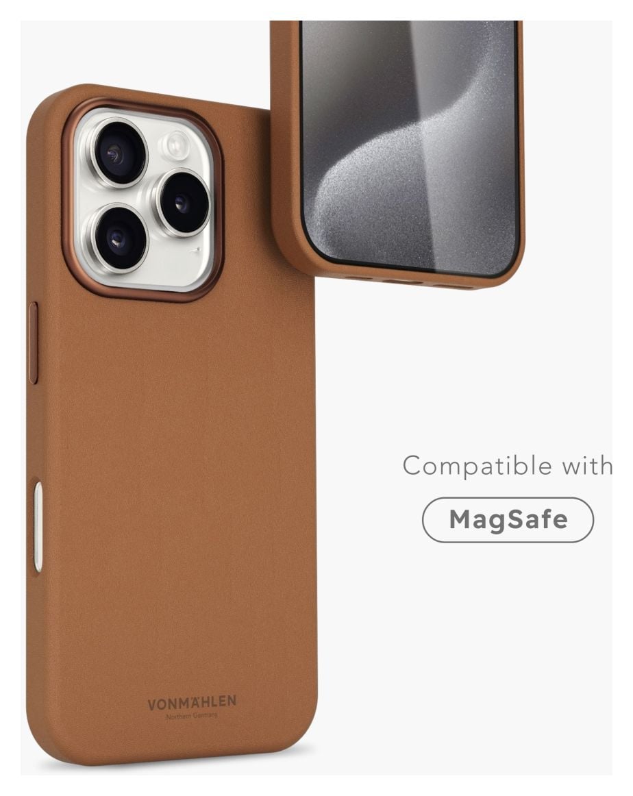 Like Leather Case Cover für Apple iPhone 16 Pro  (Braun) 