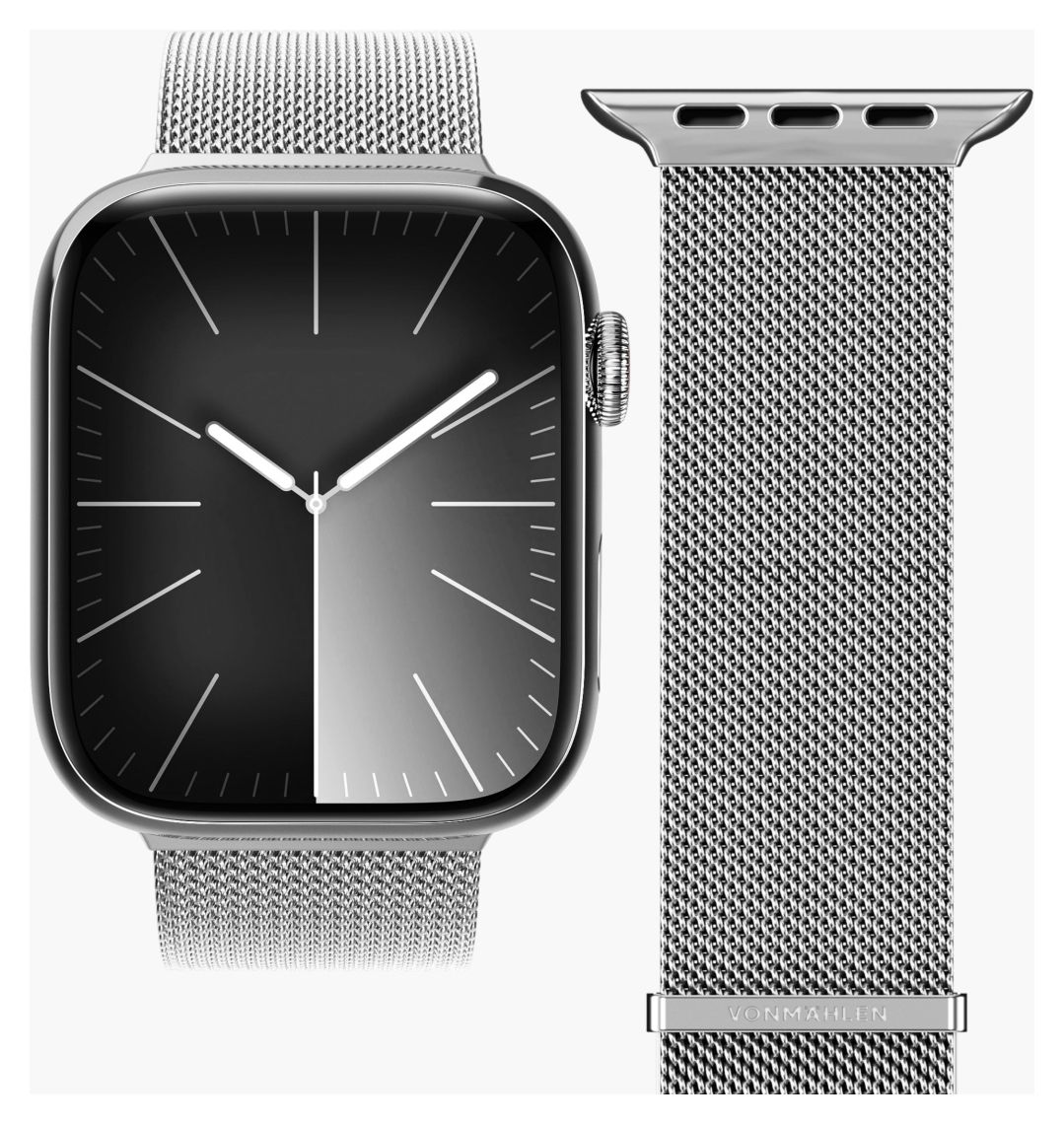 Milanese Loop 2 Armband Apple Watch 44 | 45 | 46 | 49 mm  (Silber) 