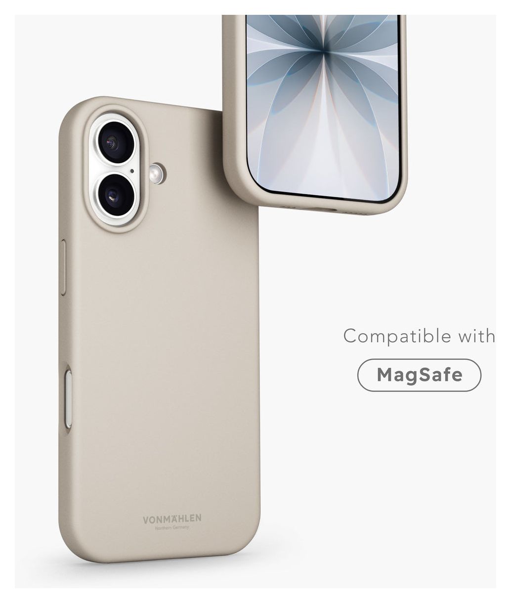 Soft Silicone Case Cover für Apple iPhone 17  (Cremefarben) 