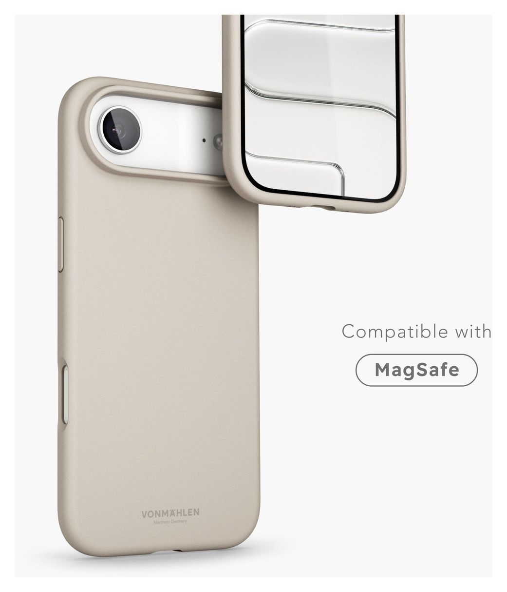 Soft Silicone Case Cover für Apple iPhone 17 Air  (Cremefarben) 