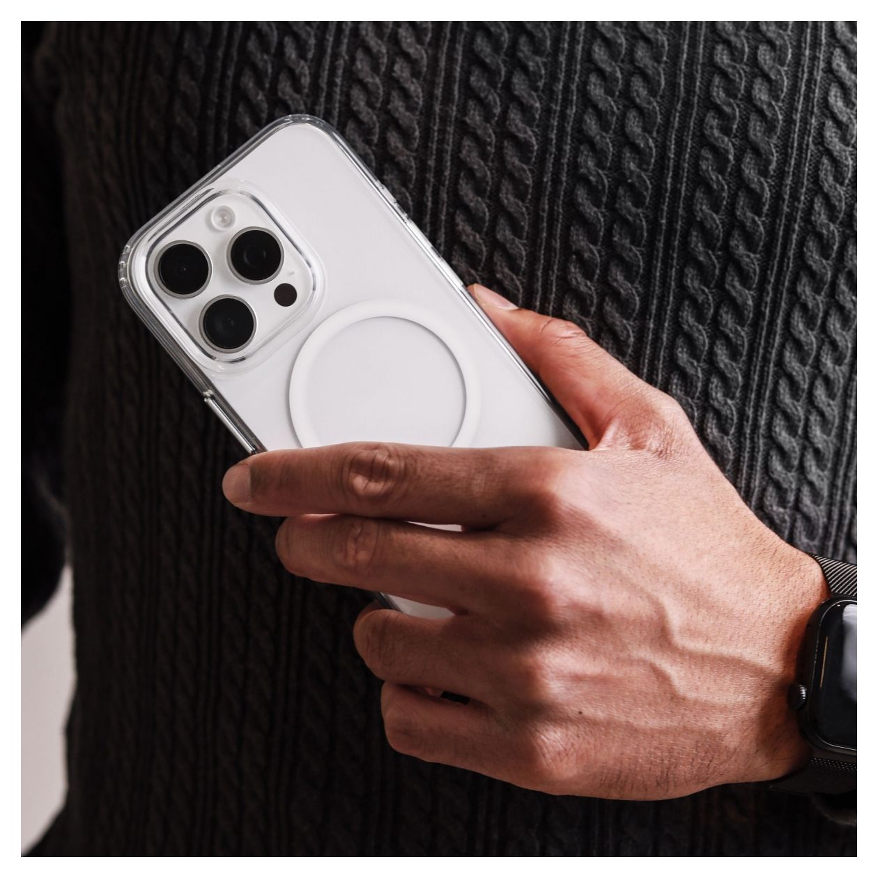 Transparent Case Cover für Apple iPhone 15 Pro  (Transparent) 