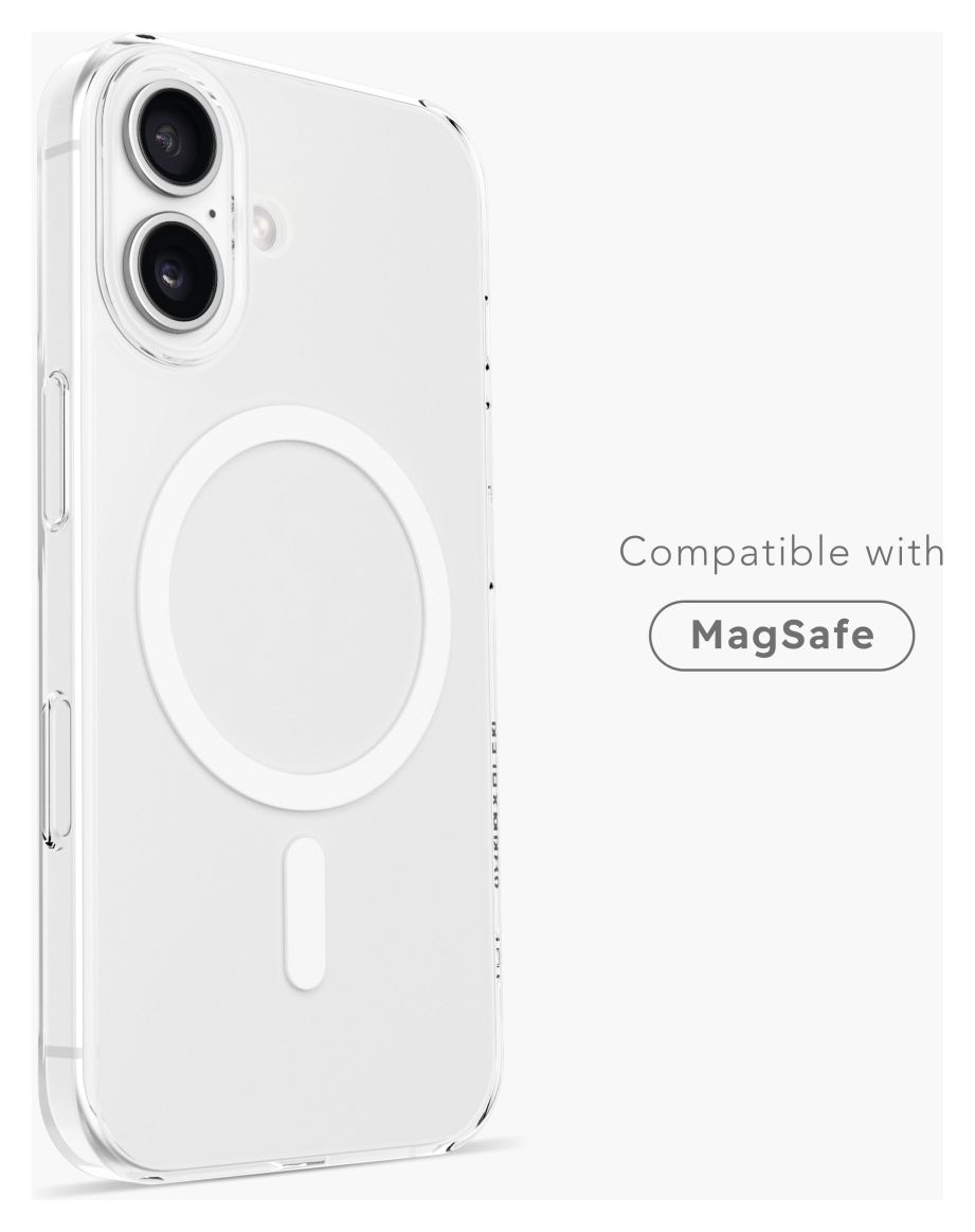 Transparent Case Pro Cover für Apple iPhone 16  (Transparent, Weiß) 