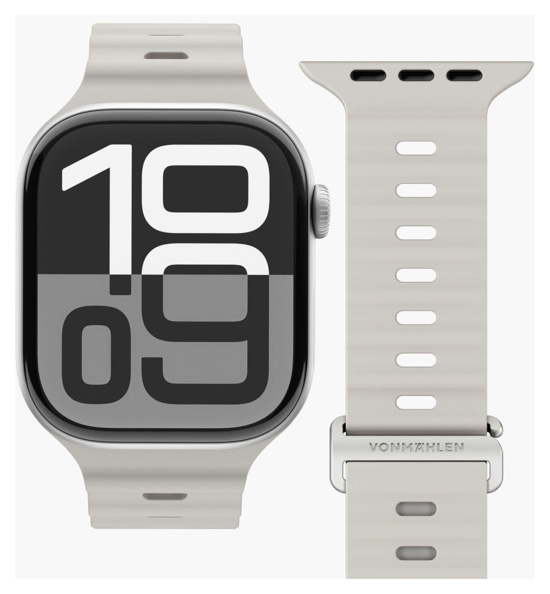 Wave Band 2 Armband Apple Watch 44 | 45 | 46 | 49 mm  (Cremefarben) 