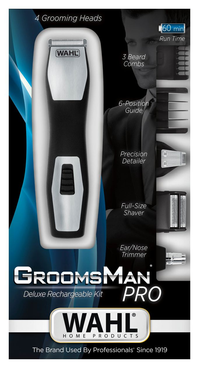 09855-1216 GroomsMan Pro All in One Trocken Rasierer Nickel-Metallhydrid (NiMH) 60 min 