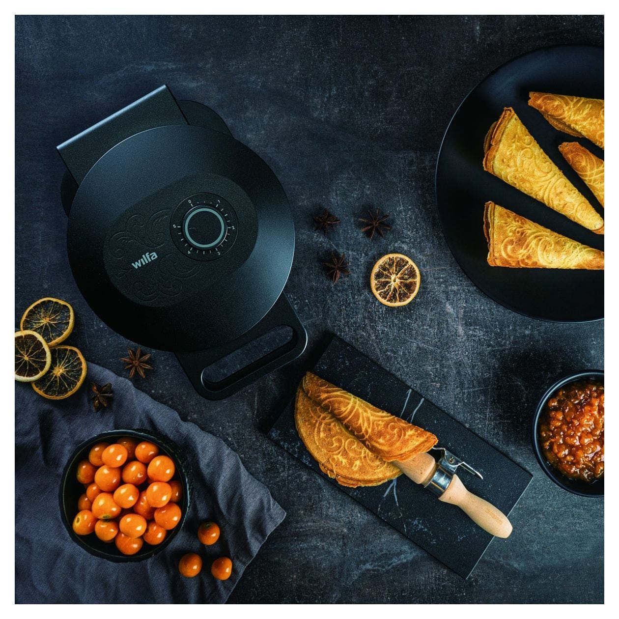 CC2B-1000 Saga Waffeleisen rund für 1 Waffel(n) 1000 W 