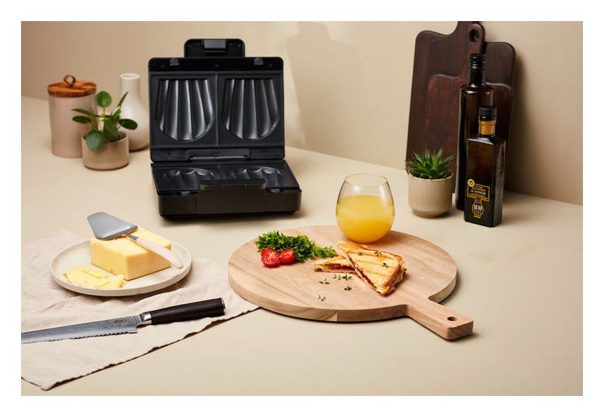 Easy Melt Sandwichmaker 1000 W für 2 Sandwiches  (Schwarz) 