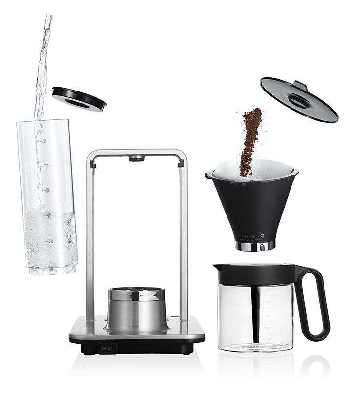 Svart Precision WSP-2A Filterkaffeemaschine 1,2 l (Schwarz, Edelstahl, Transparent) 