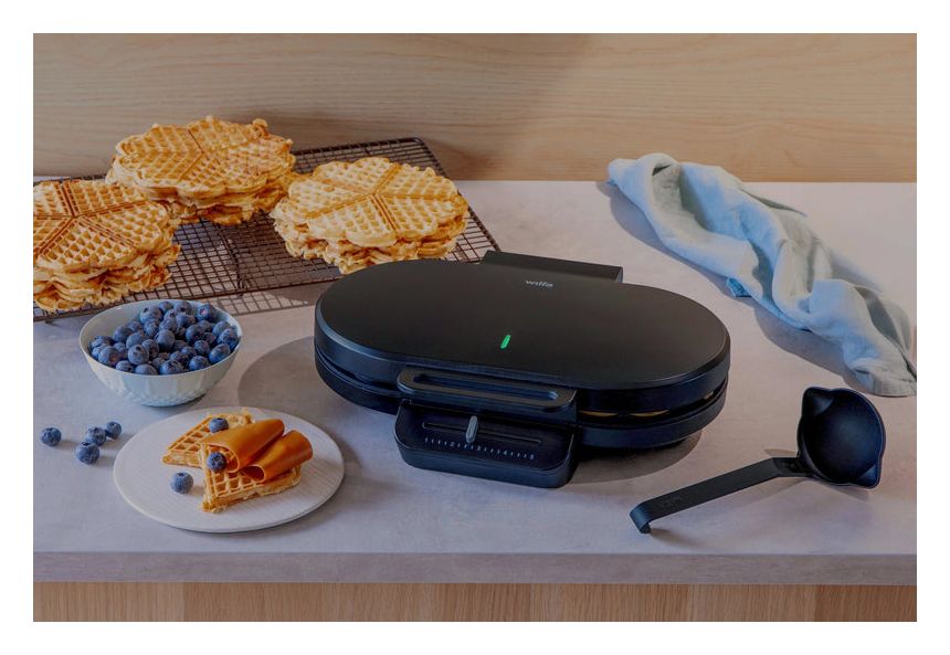 WM4DB-160P Classic Double P Waffeleisen Herz (Form) für 10 Waffel(n) 
