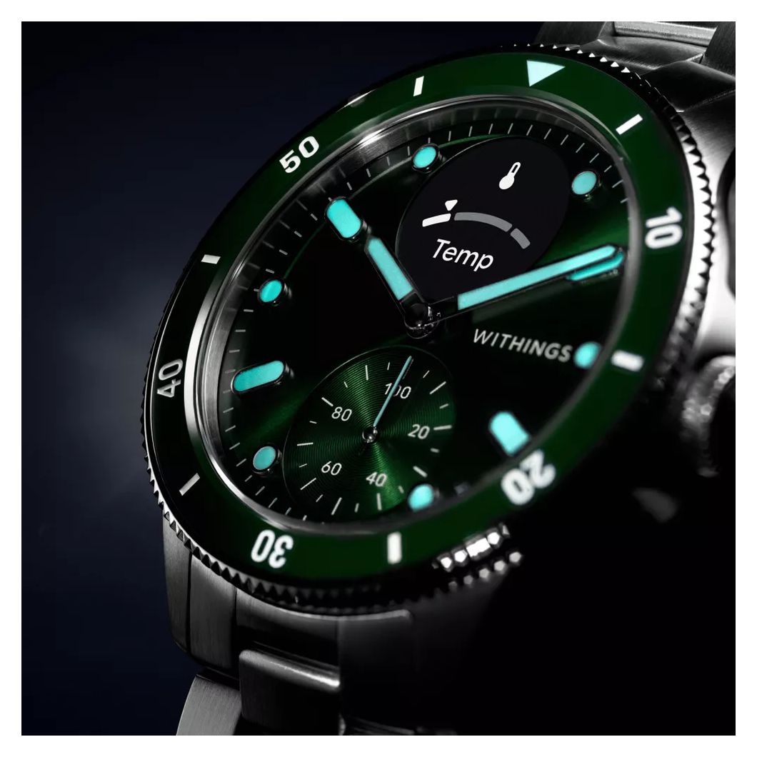 ScanWatch Nova Hybrid 42 mm Smartwatch Rund 282 ppi  (Edelstahl) 
