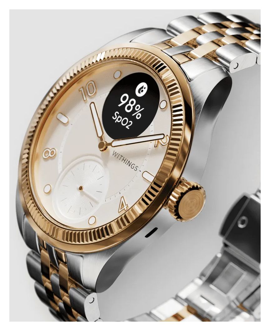 ScanWatch Nova Hybrid 39 mm Smartwatch Rund 282 ppi  (Gold, Edelstahl) 
