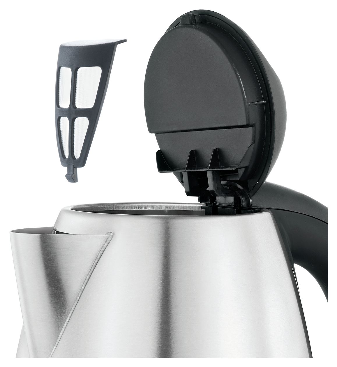 Bueno 1,7 l Wasserkocher 2400 W  (Schwarz, Edelstahl) 