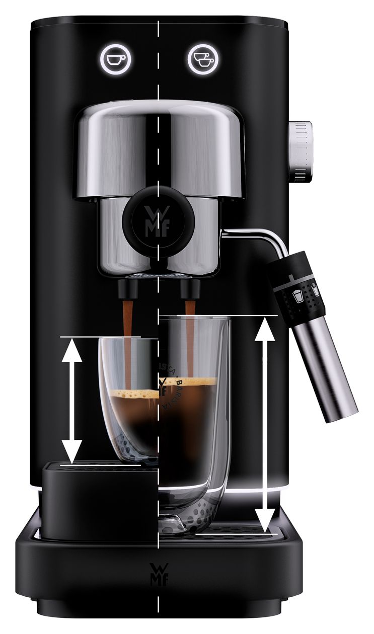 Lumero Siebträger Kaffeemaschine 15 bar 1350 W  (Schwarz) 