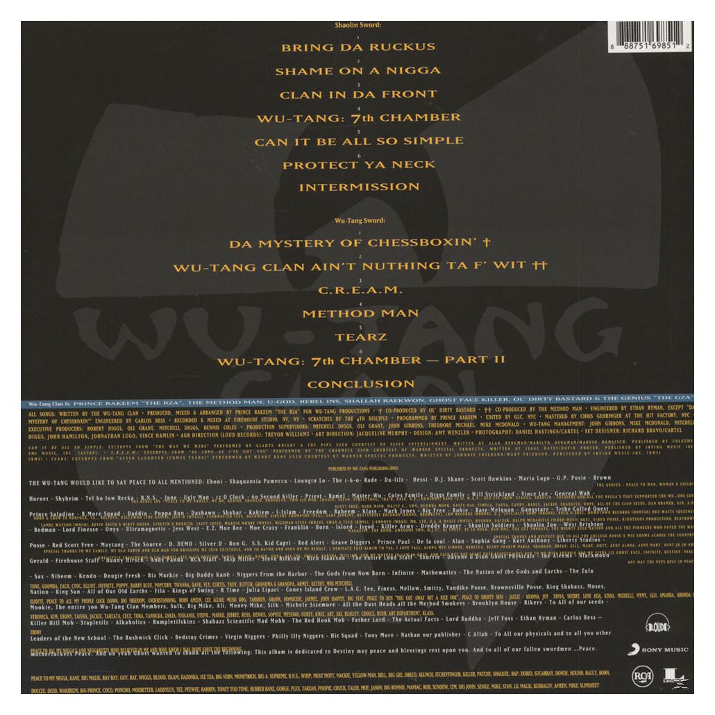 Wu-Tang Clan - Enter The Wu-Tang Clan (36 Chambers) 