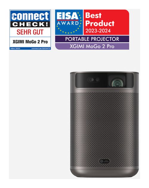 MoGo 2 Pro 1080p (1920x1080) DLP Lampe Standard Throw-Projektor 400 ISO-Lumen  (Schwarz) 