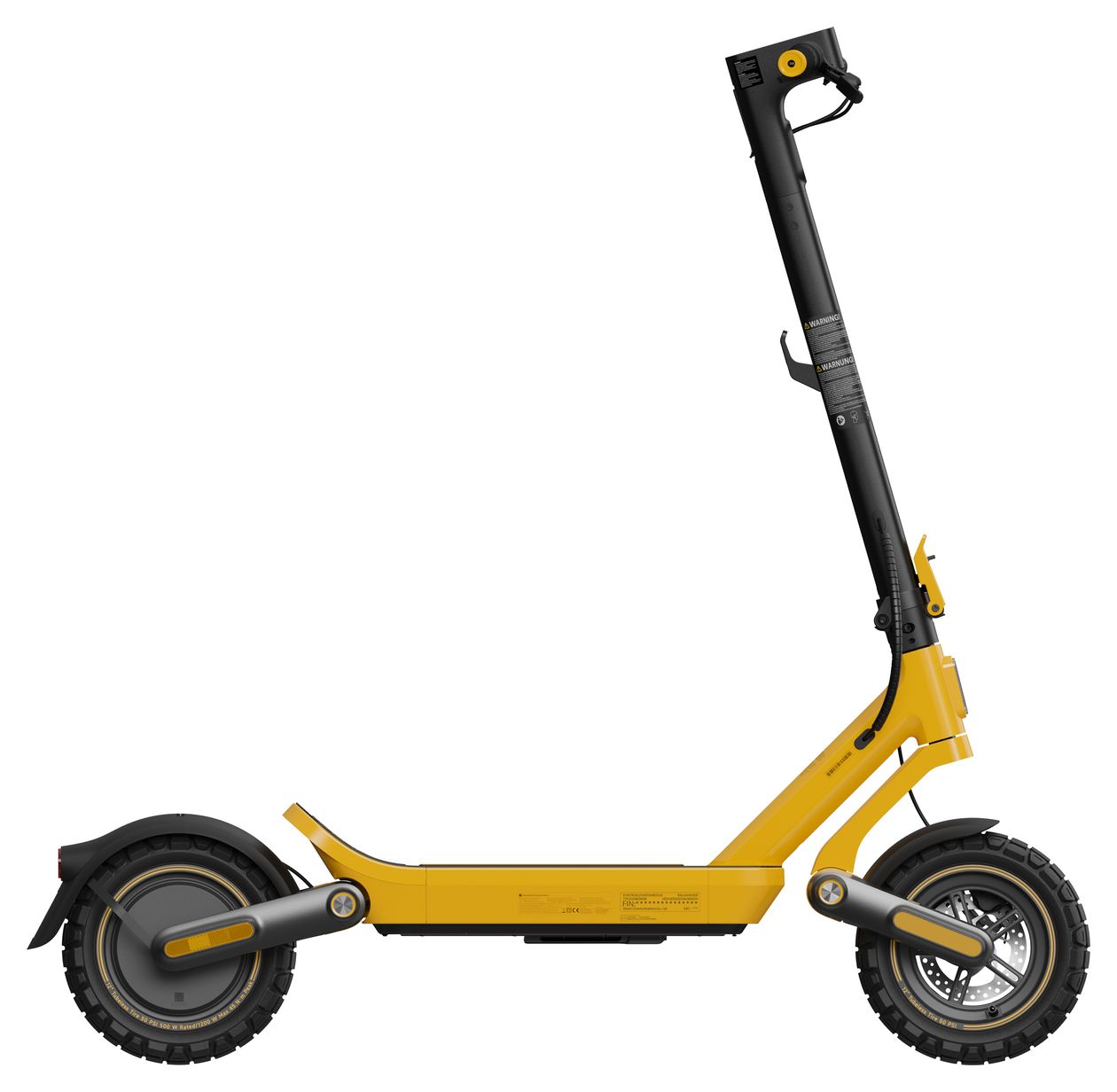 Electric Scooter 6 Ultra 500 W E-Scooter 12,5 Ah 75 km Reichweite 33,7 kg  (Gelb, Schwarz) 