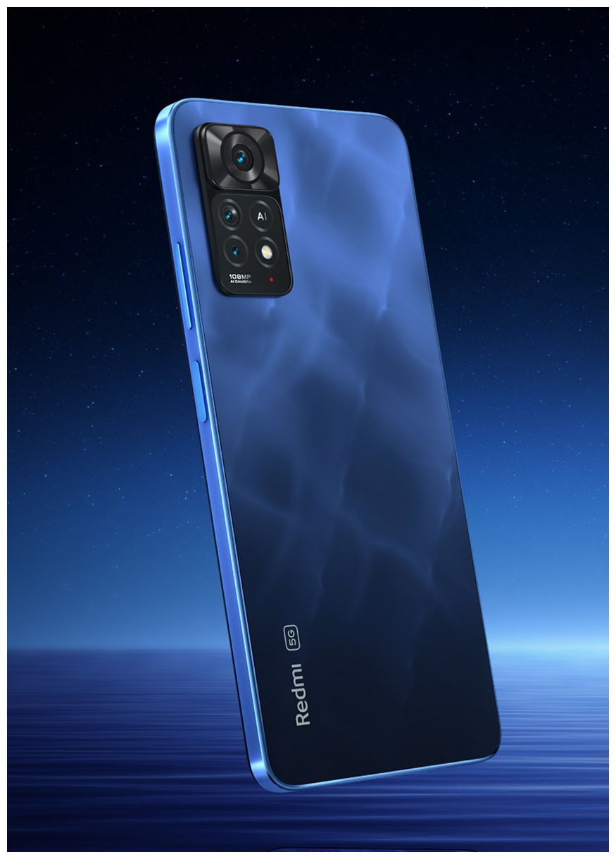 Redmi Note 11 Pro 5G Smartphone 16,9 cm (6.67 Zoll) 128 GB Android 108 MP Dreifach Kamera Dual Sim (Atlantic Blue) 