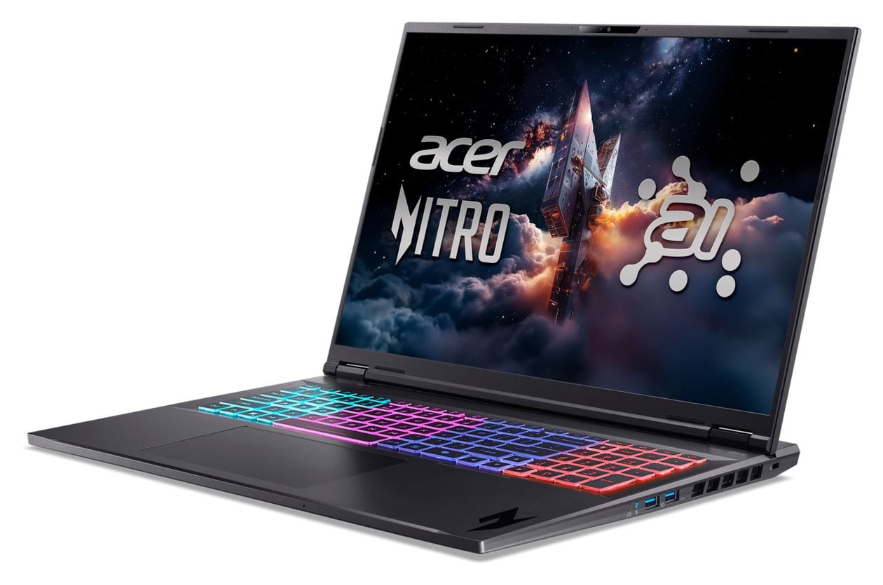 Nitro AI AN18-61-R5B0 WQXGA Notebook 45,7 cm (18 Zoll) 16 GB RAM 1 TB SSD Windows 11 Home AMD Ryzen 7 NVIDIA GeForce RTX 5070  (Schwarz) 