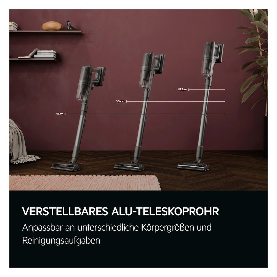 AP83A25XNX Ultimate 8000 Handstaubsauger Beutellos bis 90 min Laufzeit 25,2 V  (Grau) 