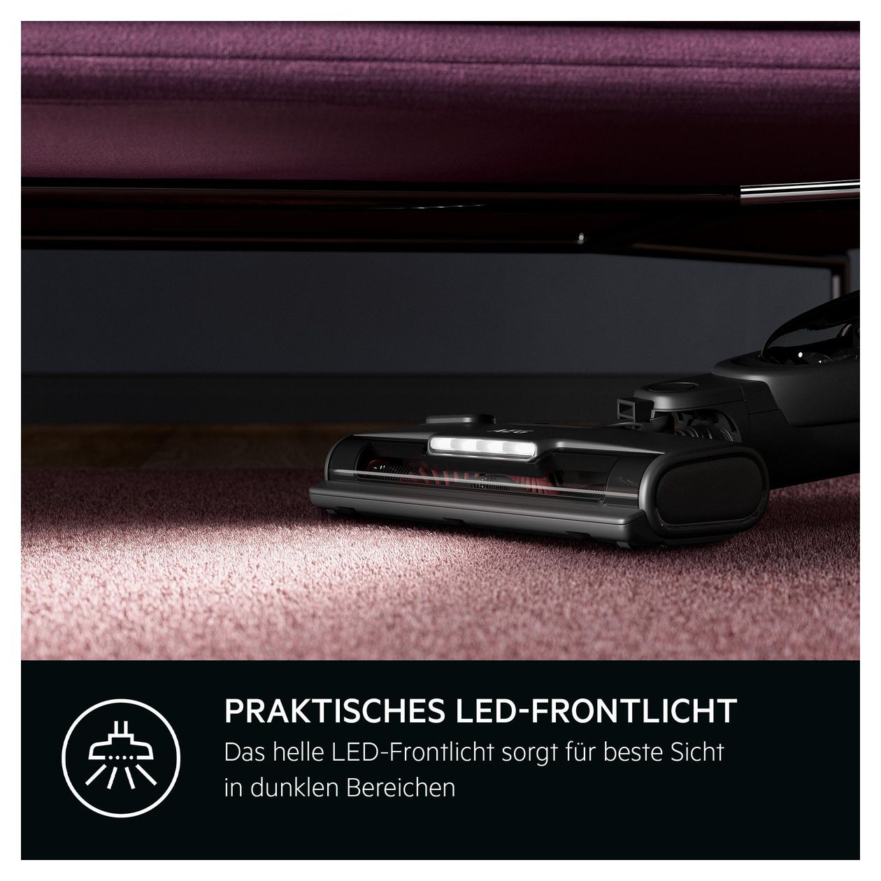 AS62A252XN Serie 6000 Handstaubsauger Beutellos bis 55 min Laufzeit 25,2 V  (Braun, Walnuss) 