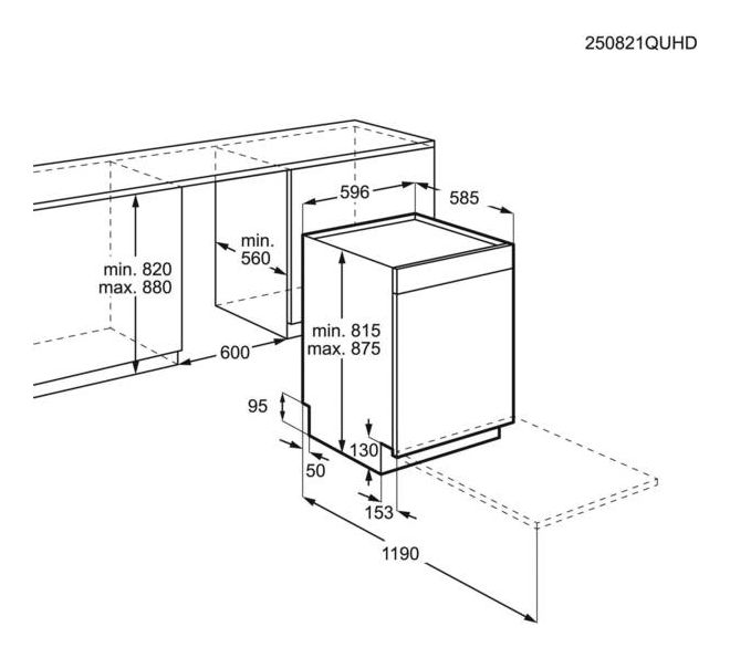 Serie 8000 GU8205BSFM 60 cm Geschirrspüler unterbaufähig Sehr leise 14 Maßgedecke aquaStop Funktion Auto Open 