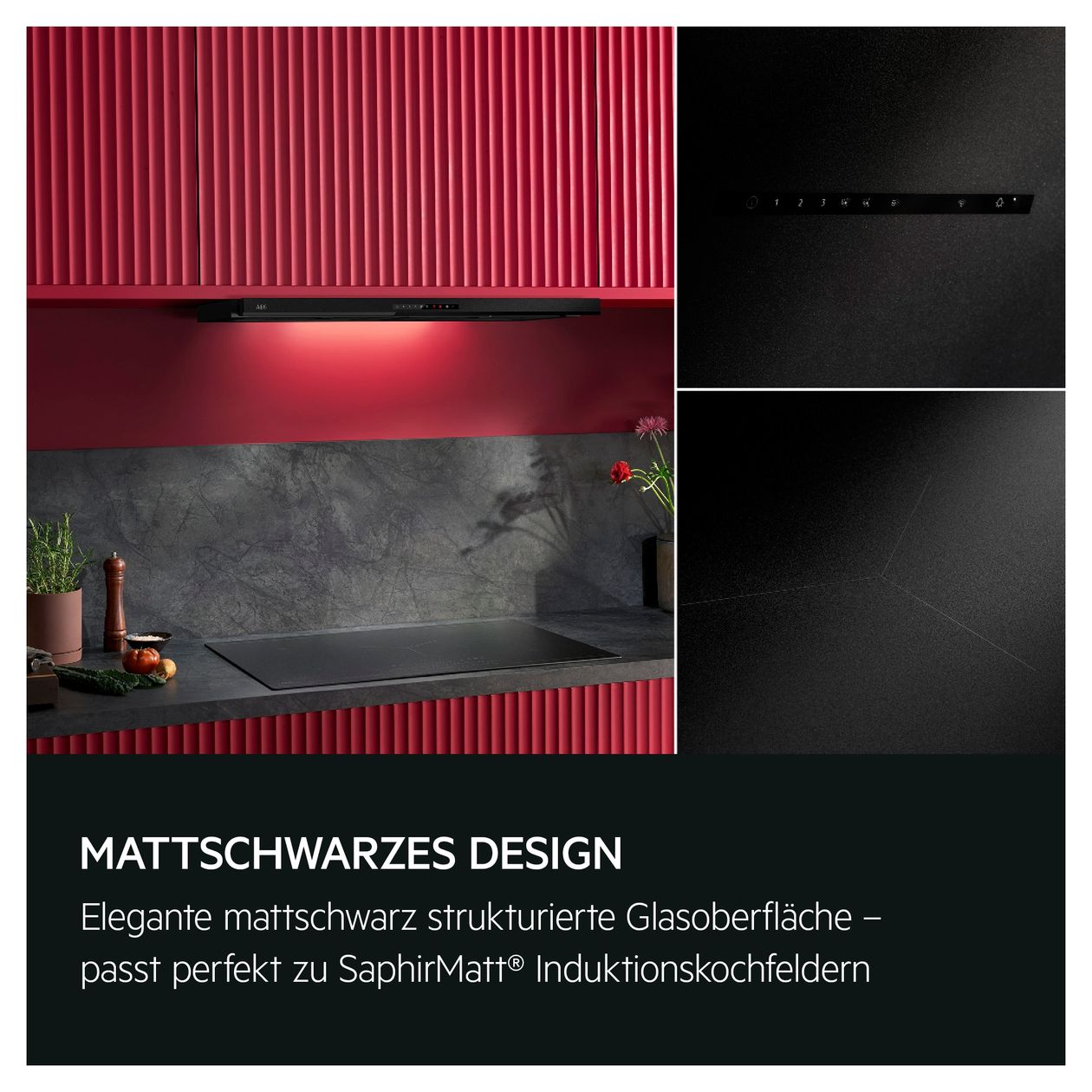 TP66D61HZ Abluft/Umluft Dunstabzugshaube/Esse Einbau 60 cm (Schwarz) 