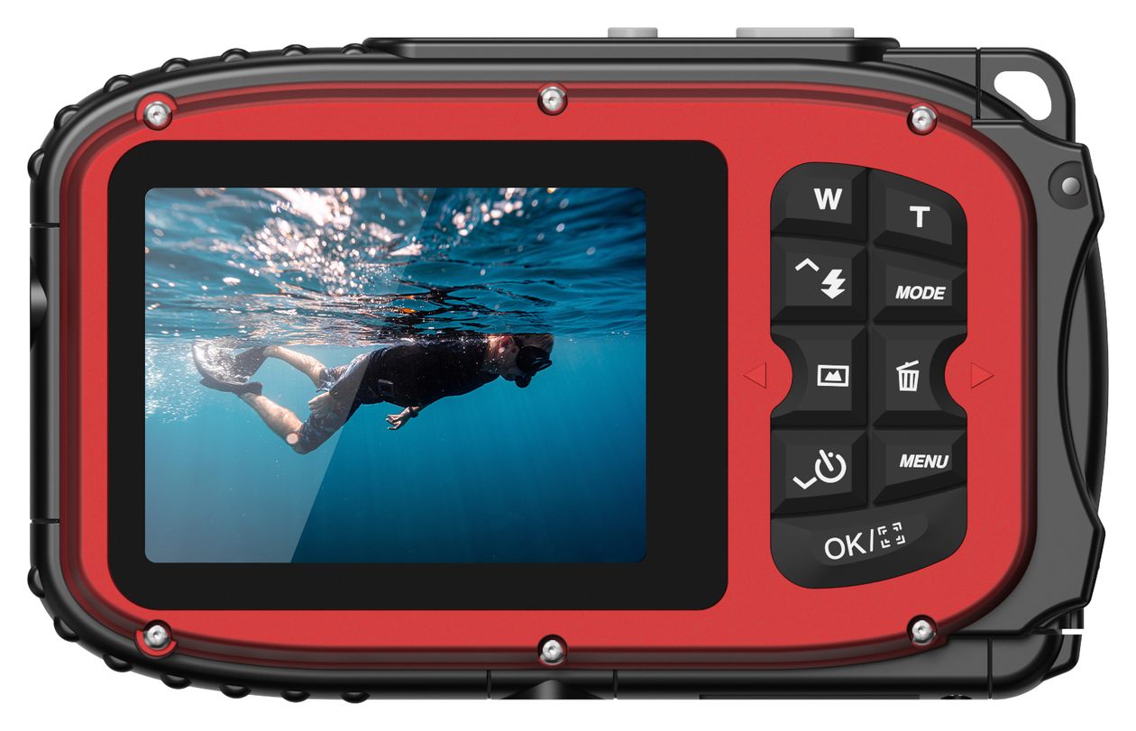 Realshot WP6000  Kompaktkamera  (Rot) 