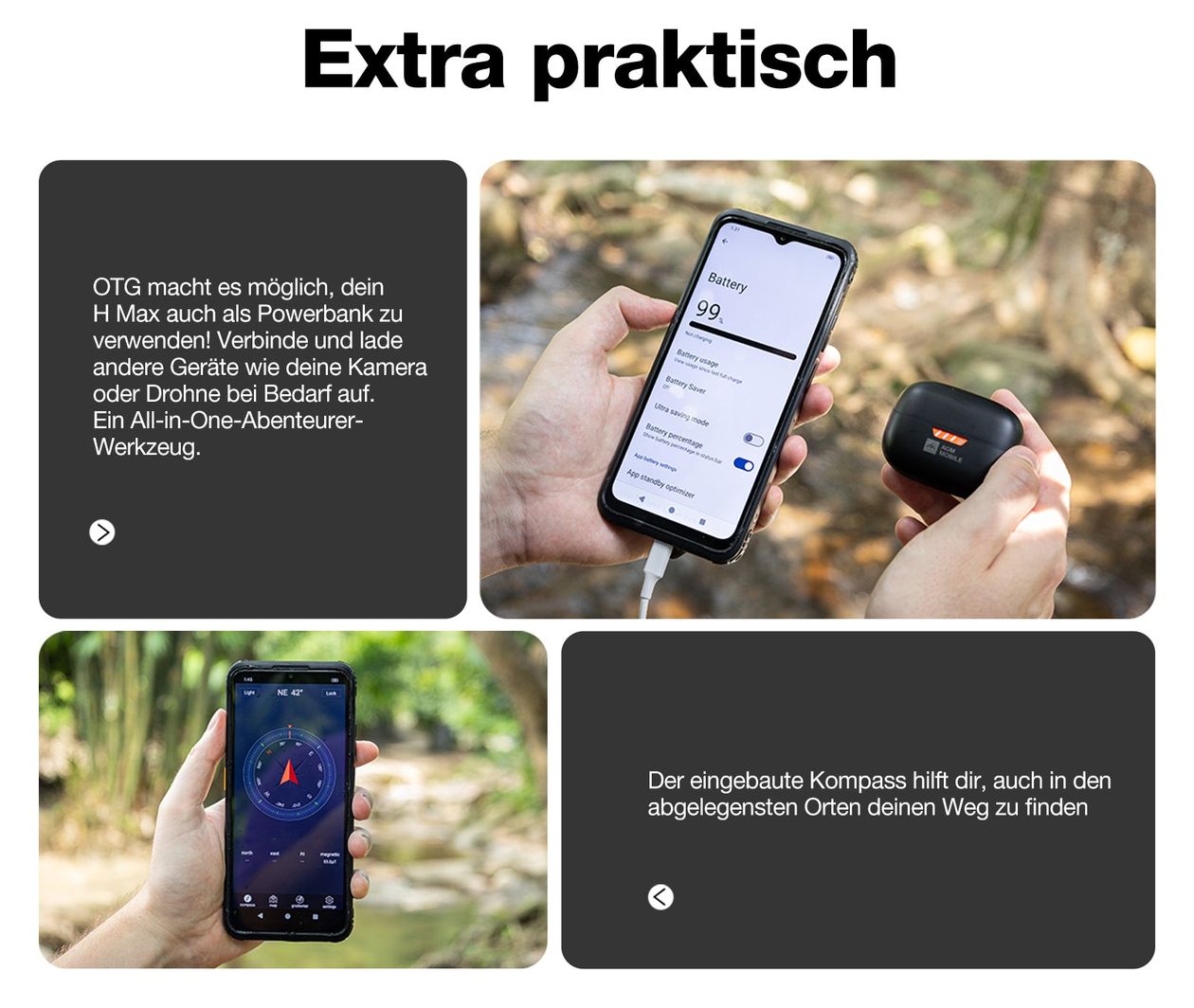 H Max 128 GB 4G Smartphone 16,7 cm (6.5 Zoll) 1,6 GHz Android 13 MP Dual Kamera Dual Sim WiFi 5  (Schwarz) 