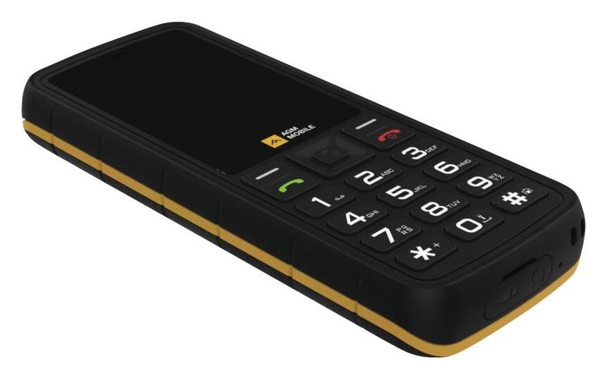 M9F Floating 4G Smartphone 6,1 cm (2.4 Zoll 2 MP Dual Sim  (Schwarz, Orange) 
