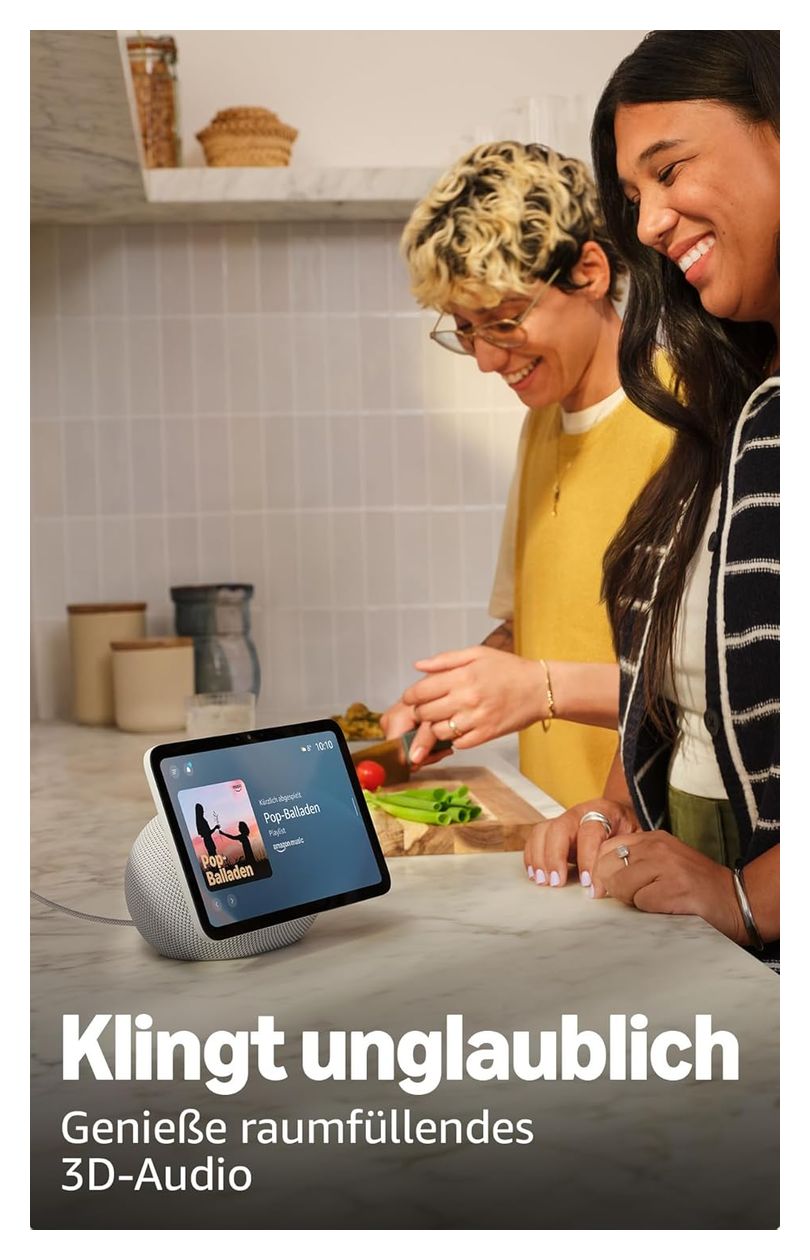 Echo Show 8 Wlan Lautsprecher mit Bluetooth Amazon Alexa  (Weiß) 