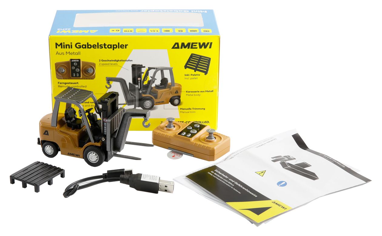 Gabelstapler, aus Metall 8-Kanal 1:64 RTR 