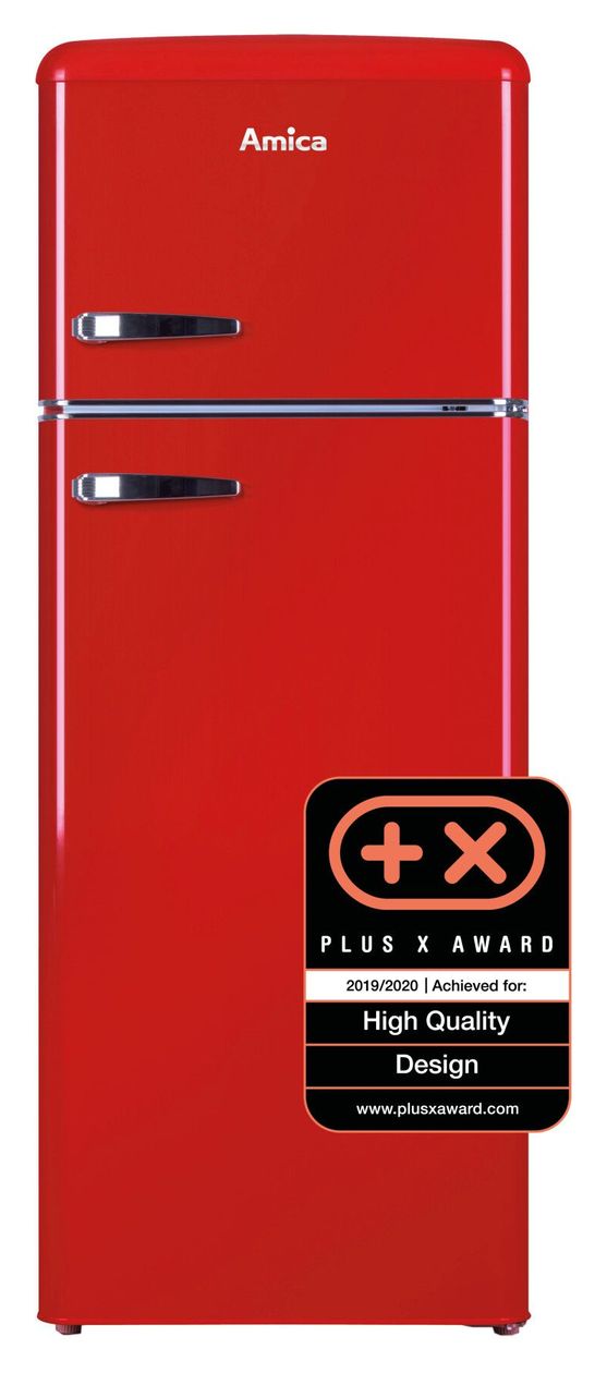 DTR374190R 162 l / 44 l Kühl-Gefrierkombi freistehend 144 kWh Jahr  (Rot) 