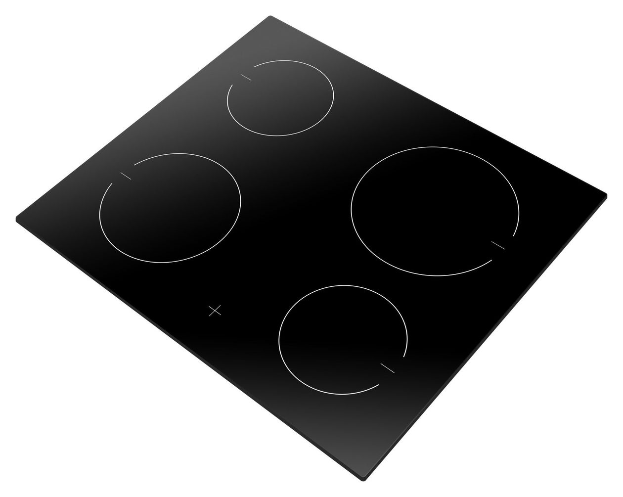 EC744000C herdgebundenes 60 cm Glaskeramik Kochfeld/Herdplatte 4 Zone(n) 
