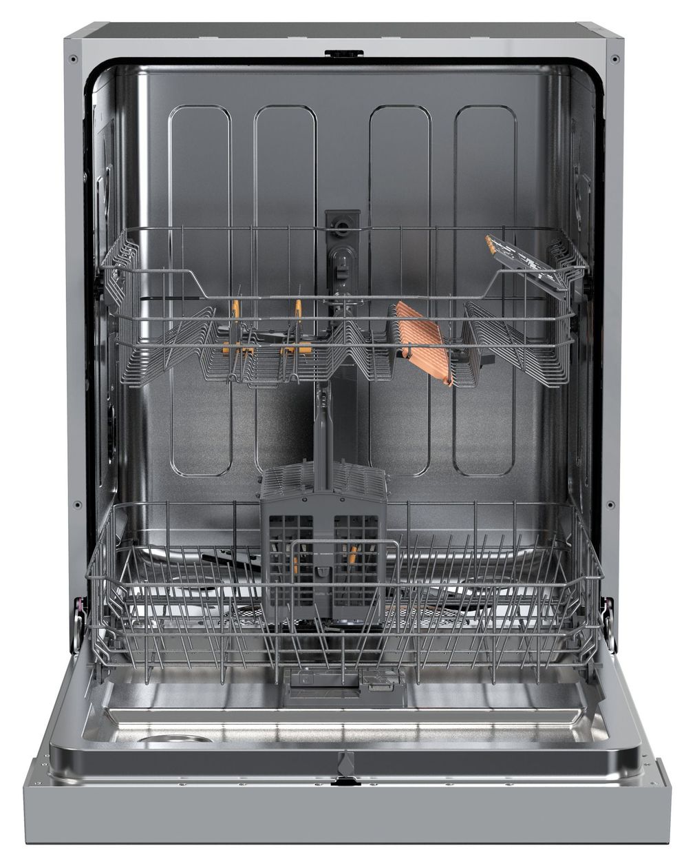 EGSPU 513 490 60 cm Geschirrspüler unterbaufähig leise 13 Maßgedecke aquaStop Funktion (Edelstahl) 