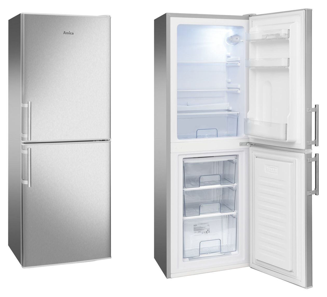 KGC384110E 93 l / 45 l Kühl-Gefrierkombi freistehend 118 kWh Jahr  (Edelstahl) 