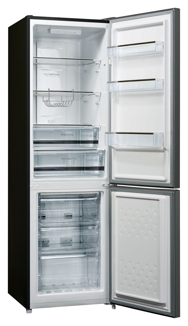 KGCN387110S 161 l / 70 l Kühl-Gefrierkombi freistehend 220 kWh Jahr  (Edelstahl) 