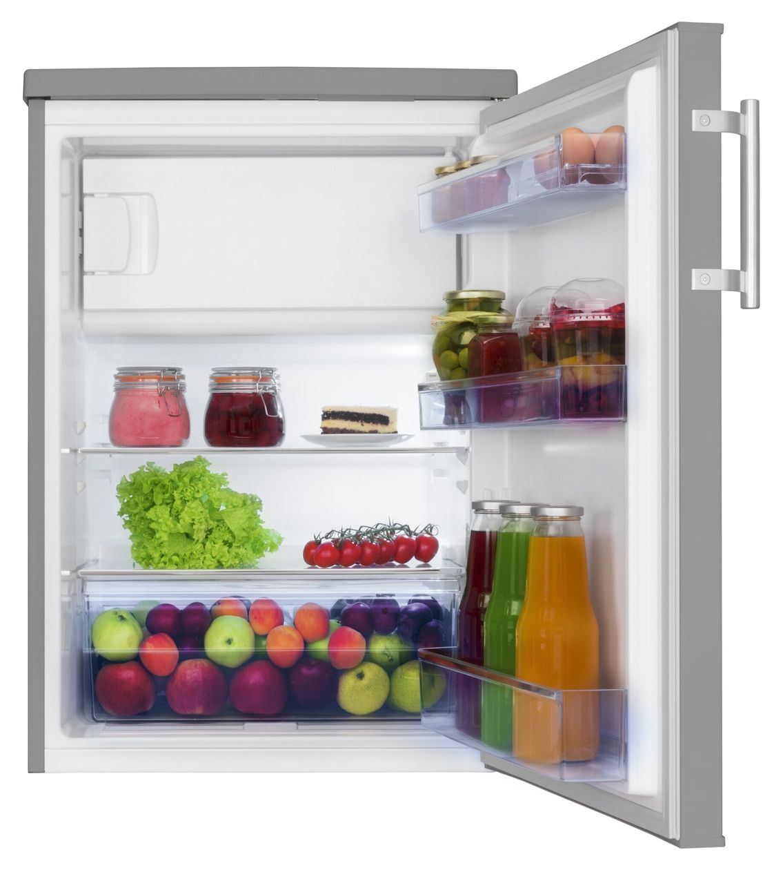 KS361115E 136 l / 117 l Tischkühlschrank EEK: D 118 kWh Jahr  (Edelstahl) 