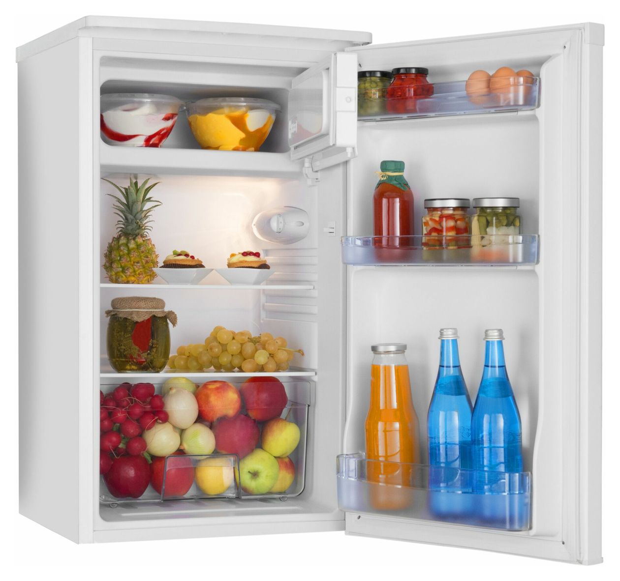 KS361155 W 83 l / 75 l Tischkühlschrank EEK: E 128 kWh Jahr  (Weiß) 