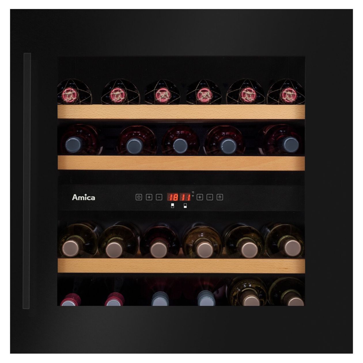 WK341212S Weinkühler Integriert EEK: G 2 Zonen 35 Flasche(n) 