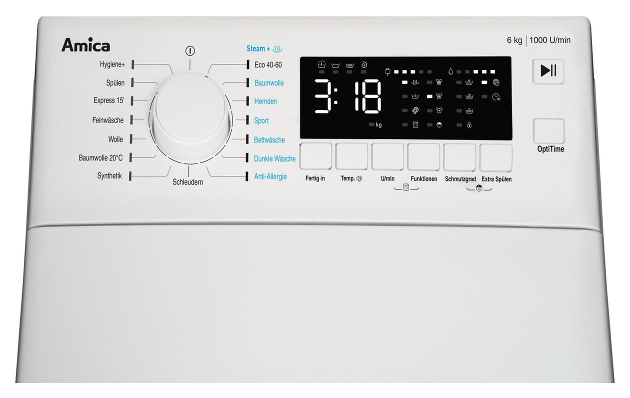 WT461711 6 kg Toplader Waschmaschine 1000 U/min 