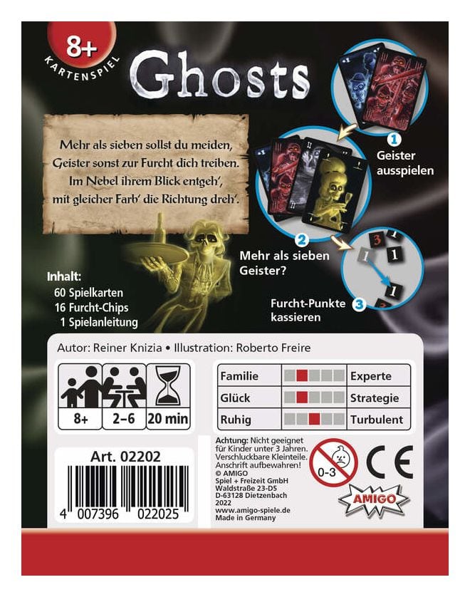 2202 Ghosts Kartenspiel bis zu 6 Spielern ab 8 Jahr(e) 