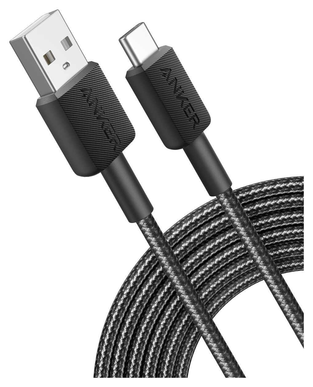 322 0,48 Gbit/s Rundkabel USB A auf USB C Männlich 1,8 m  (Schwarz) 
