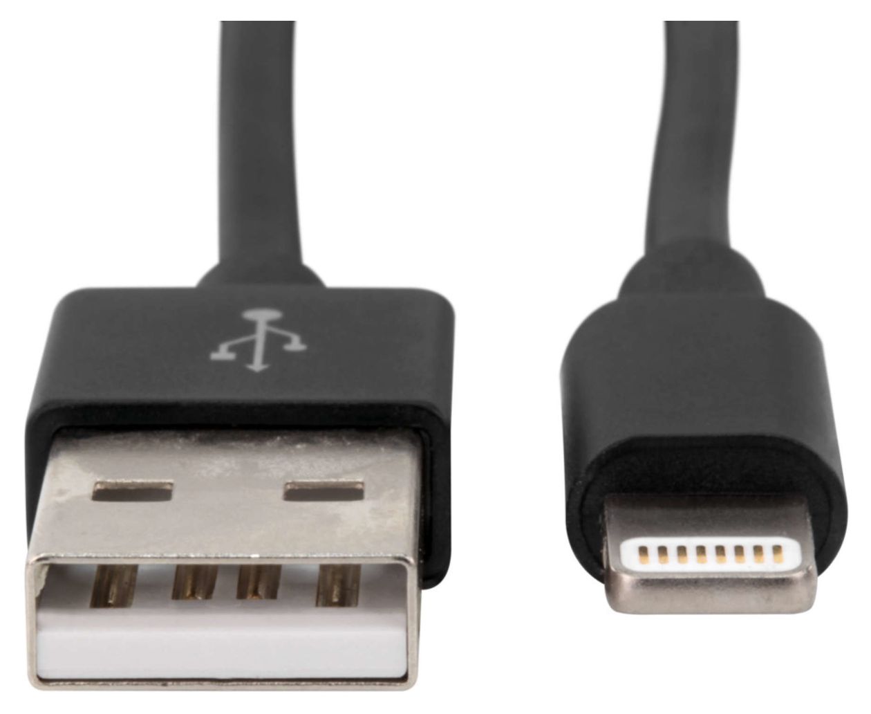 1700-0079 Stecker Lightning auf USB A 2 m  (Schwarz) 