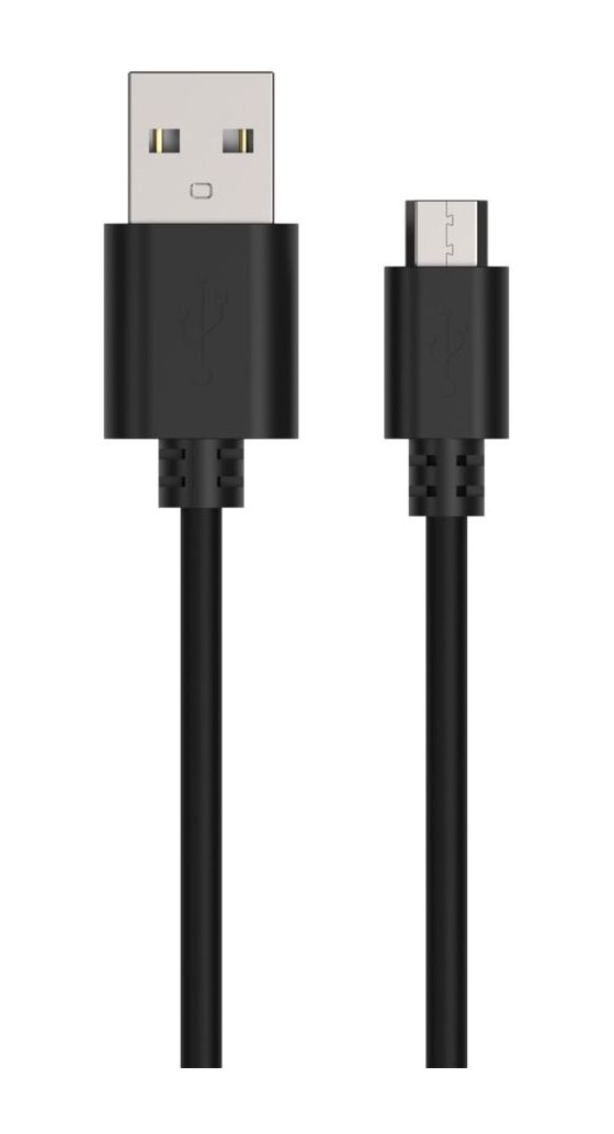 1700-0129 0,48 Gbit/s Stecker Rundkabel USB A auf Micro-USB B 1 m  (Schwarz) 