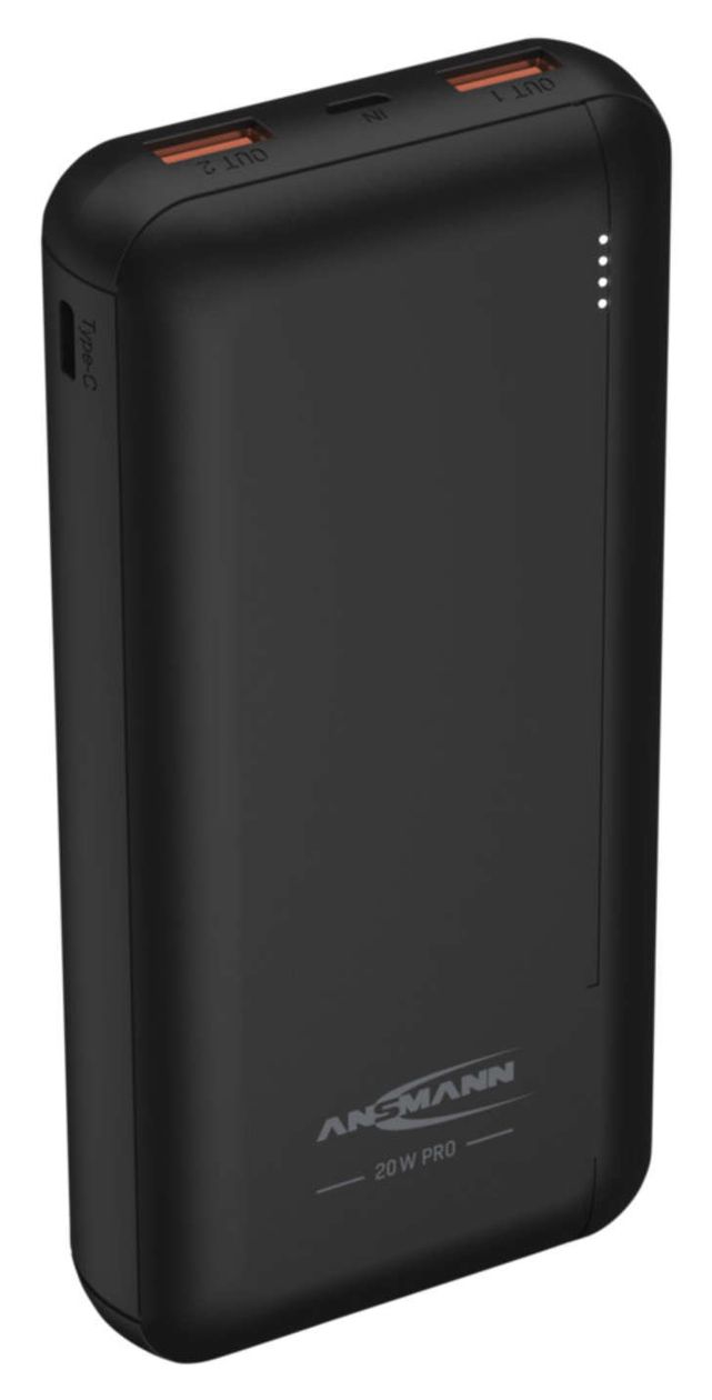 PB320PD 20000 mAh Powerbank Micro-USB + USB Type-C  (Schwarz) 