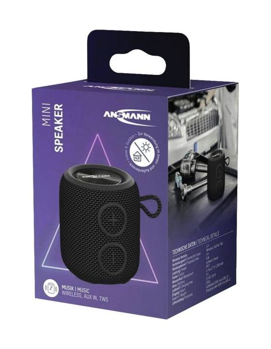 Soundbox BTS-Mini 6 W IPX7 Laufzeit bis 4 h  (Schwarz) 
