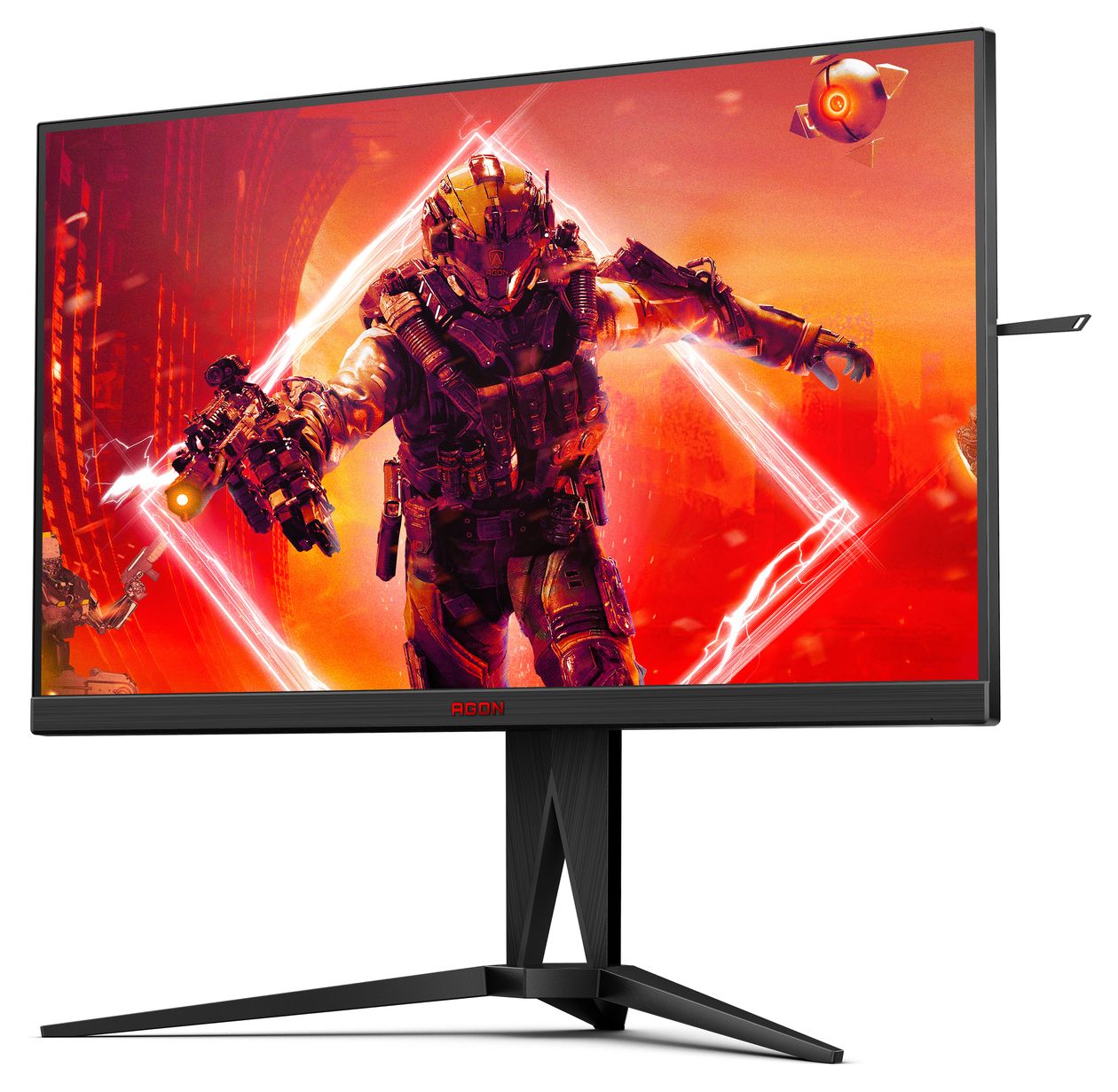 AG275QZN/EU Quad HD Monitor 68,6 cm (27 Zoll) 16:9 1 ms 400 cd/m²  (Schwarz, Rot) 