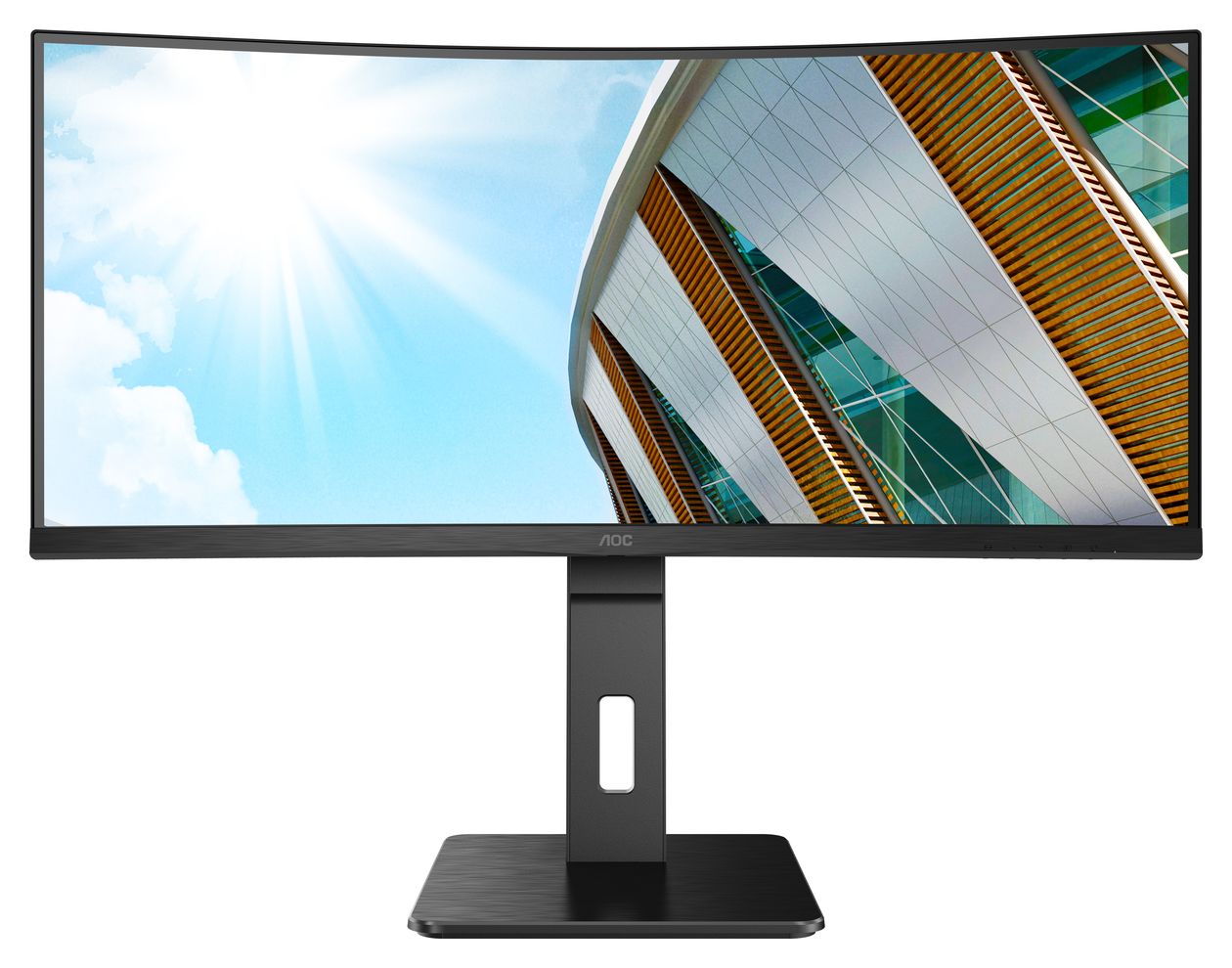 CU34P2A Quad HD Monitor 86,4 cm (34 Zoll) 21:9 4 ms 300 cd/m²  (Schwarz) 